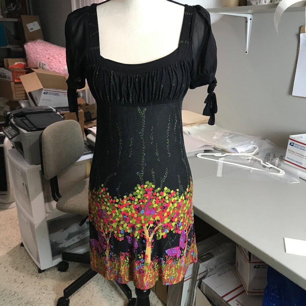 Women's Size S Free People Dress, Black/Multi color